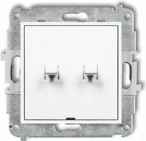 Amerikai dupla kapcsoló, fehér, Mini MWPUS-2 Karlik