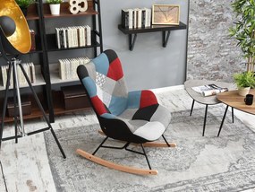 Fotel Sibyla (patchwork + fehér bükk). 1110388