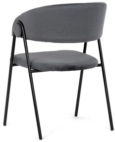 Szürke Bársony Étkezőszék. DCL-X7130 GREY2