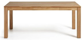 Bővíthető tölgyfa étkezőasztal, 180 x 90 cm - Kave Home