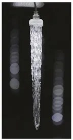 LED karácsonyi girland – jégcsapok, 6 db, 2 m, kültérre és beltérre, hideg fehér