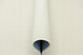 Hurkapálca Szőnyeg Krémszínű Vastag Szövésű Halszálka Filc Havanna 100x200 cm