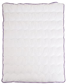 Egész évben használható tűzött paplan STELLA LAVENDER 140x200 cm, fehér