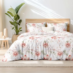 Goldea pamut ágyneműhuzat deluxe - akvarell virágok 140 x 200 és 70 x 90 cm