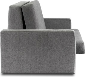 2 db-os szett, kétszemélyes ágyazható fotel szürke színben MILAN 2