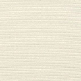 krémszínű háromszögű oxford-szövet napvitorla 4,5 x 4,5 x 4,5 m