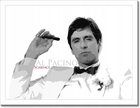 Poszterek keretben 40x30 Al Pacino A sebhelyesarcú Scarface