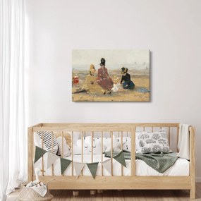 Kép - Eugène Boudin, On the Beach, Trouville, reprodukciók (90x60 cm)