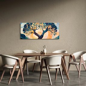 Kép – Mozaik – nap és fa II. (120x50 cm)
