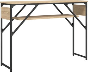 vidaXL sonoma tölgy színű szerelt fa tálalóasztal polccal 105x30x75 cm