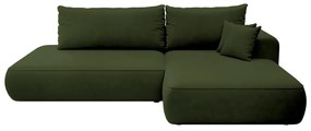 Sarokkanapé Fergie (J) (zöld + fekete). 1099466