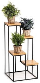 KASKADA virágtartó állvány 70x34 cm fekete/barna