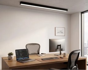LED felületre szerelhető/kábelen függeszthető csillár LED/44W/230V 4000K 120 cm fekete
