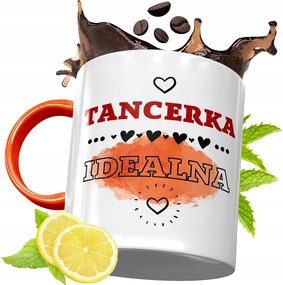 Narancssárga Bögre Táncosnőnek Ajándék fényképes nyomattal