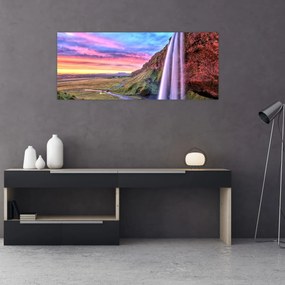 Kép - Seljalandsfoss vízesés (120x50 cm)