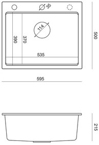 gránit mosogató KURT 110 WORKSTATION BEIGE