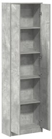 szekrény beton szürke 55x25x189 cm mérnökelt fa