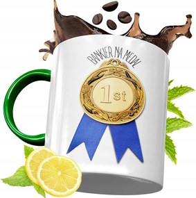 Zöld Bögre Bankárnak Születésnapi Ajándék fényképes nyomtatással