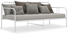 fehér fém kanapéágy-keret 90 x 200 cm