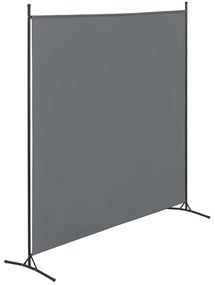 [en.casa] Paraván Tarazona 176x175 cm sötétszürke acél/poliészter