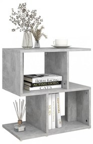 2 db betonszürke szerelt fa éjjeliszekrény 50 x 30 x 51,5 cm