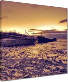 Vászonkép 50x50 Régi halászcsónakok