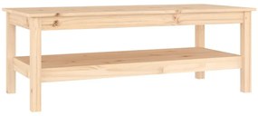Tömör fenyőfa dohányzóasztal 110 x 50 x 40 cm