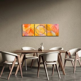 Kép - Háttér az őszi levelekből (órával) (90x30 cm)