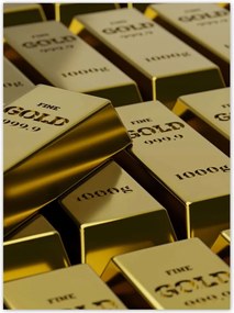 Poszterek 100x135 Arany rúd arany 1000g