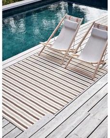 Bézs kültéri-beltéri futószőnyeg 70x240 cm Teo Brown – Pappelina