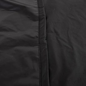 fekete 420D oxford szövet kerek kerti bútorhuzat Ø 182x71 cm
