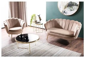 Ionia Velvet fotel, bézs