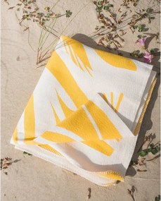 Sárga takaró 165x200 cm Lino – noo.ma