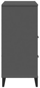 VIKEN antracitszürke szerelt fa könyvszekrény 80 x 40 x 90 cm