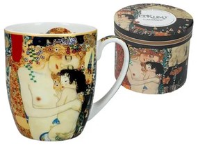Porcelánbögre, 400ml, dobozban,Klimt:Anya gyermekével