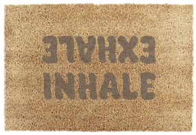 Kókuszrost lábtörlő 60x90 cm Inhale Exhale – Artsy Doormats