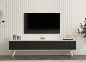 TV szekrény Alberi - Anthracite, White