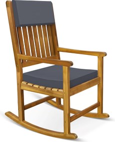 Deuba Hinta fa fotel - szürke párnák