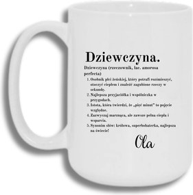 Bögre Fehér Nagy 440ml Ajándék Vicces Lány