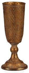 Fém kehely keskeny, arany, 10 x 10 x 30 cm