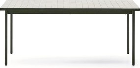 Acél kerti étkezőasztal 91x182 cm Maurina – Kave Home