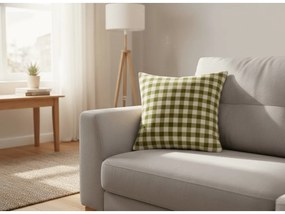 Mikroplüss párnahuzat KELVIO 45x45 cm, zöld