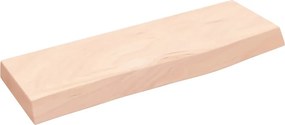 vidaXL kezeletlen tömör tölgyfa fali polc 60x20x4 cm