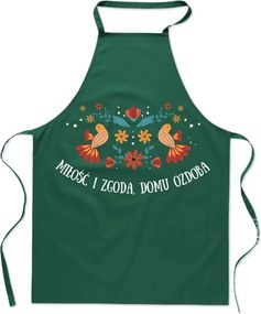 Folklór Nyomtatott Konyhai Kötény Szerelem és Otthoni Egyetértés Dekoráció virágok madár