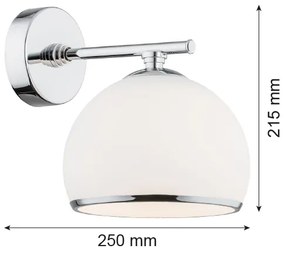 Argon 4254 - Fali lámpa MARBELLA 1xE27/15W/230V króm