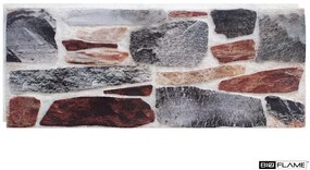 Homlokzati falpanel Pirosas-szürke Kő 3,5 cm