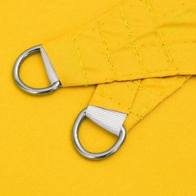 sárga téglalap alakú oxford-szövet napvitorla 3,5 x 4,5 m