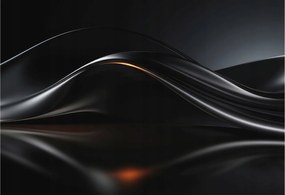 Fotótapéta Flizelin Dekoratív tapéta Fémes hullámok 152x104 Ragasztó