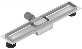 Mexen Lapos rozsdamentes acél zuhanycsatorna 50 cm - ereszcsatorna test fedél nélkül, 1015050