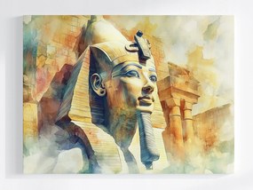 Vászonkép Canvas Egyiptom Szfinx Piramisok Művészet Keleti Akvarell 80x60